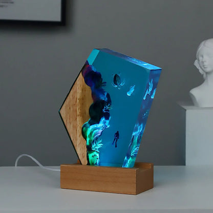 Turtle & Whale & Jellyfish Resin Lamp