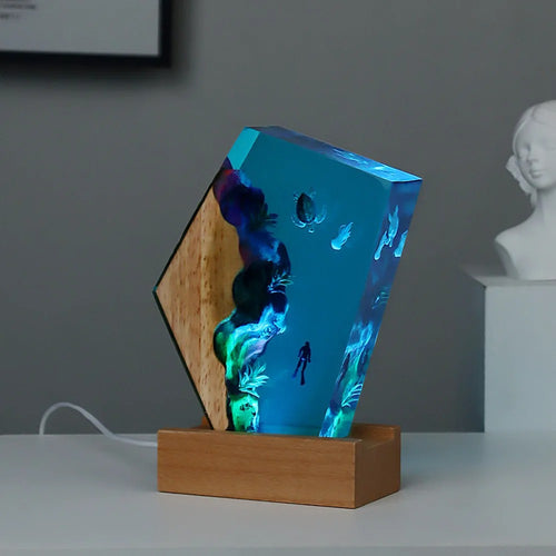 Turtle & Whale & Jellyfish Resin Lamp